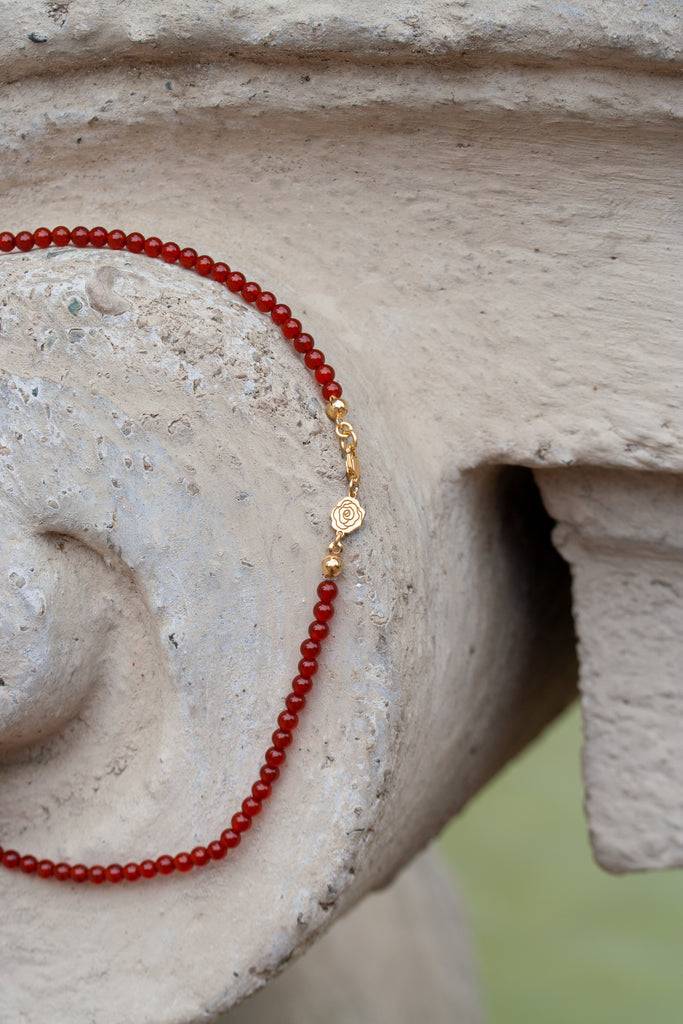 JUKSEREI ROSE CARNELIAN NECKLACE Tiefpreis