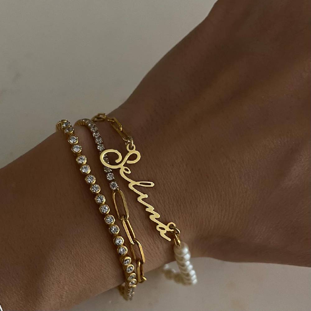 Kardelen Chic ID Armband - 925 SILBER Cyber Monday