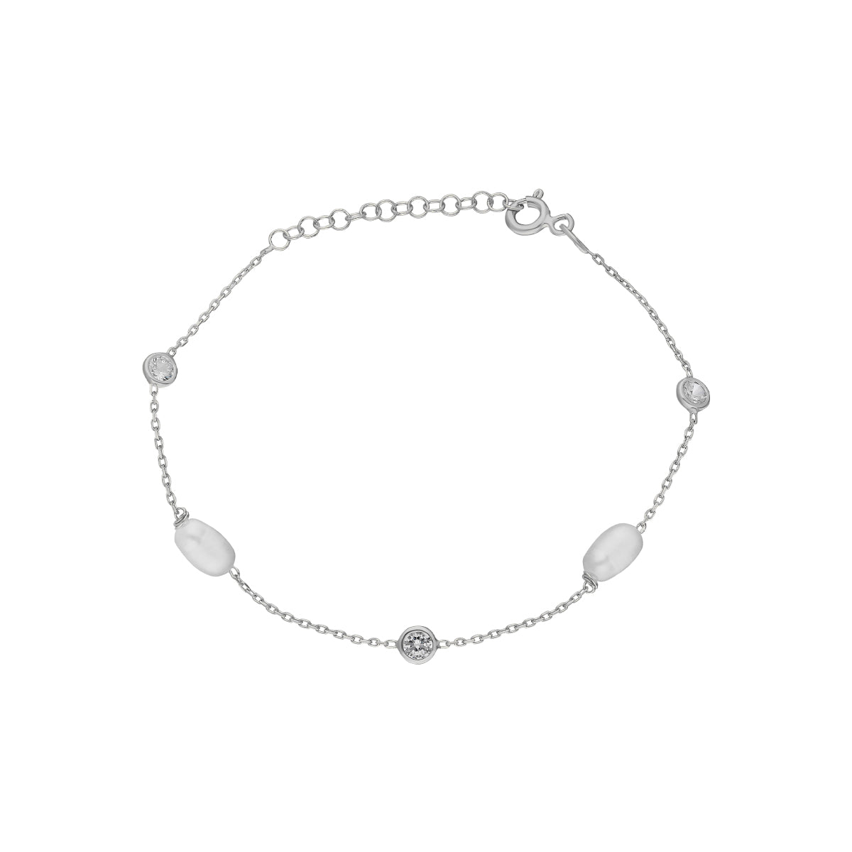 Kardelen Stein Armkette mit Perlen - 925 SILBER Neueste Mode
