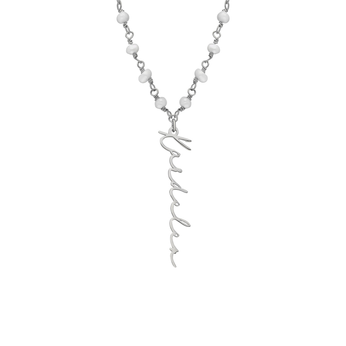 Kardelen Chain Design Pearl Halskette Basic Signature - 925 SILBER Neuheiten