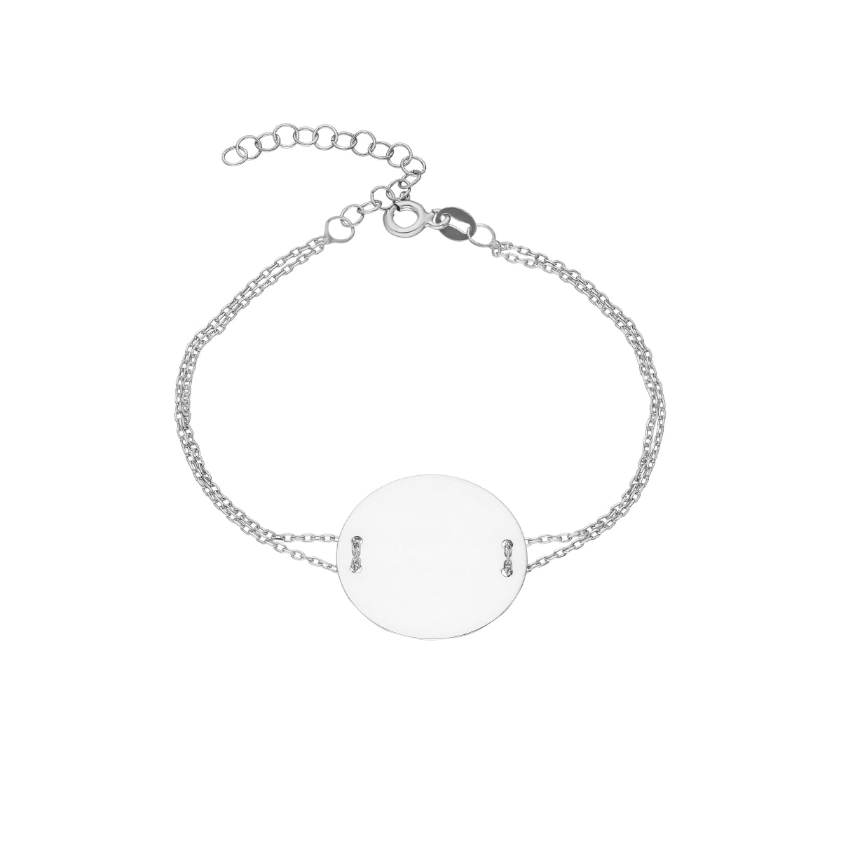 Kardelen Plättchen Gravurarmband - 925 SILBER JETZT KAUFEN