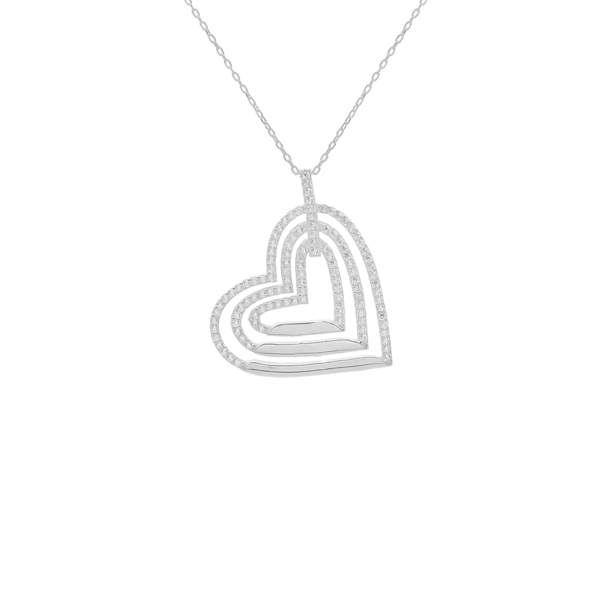 Kardelen Herz 3er Gravur Kette - 925 SILBER Letzte 2 Tage