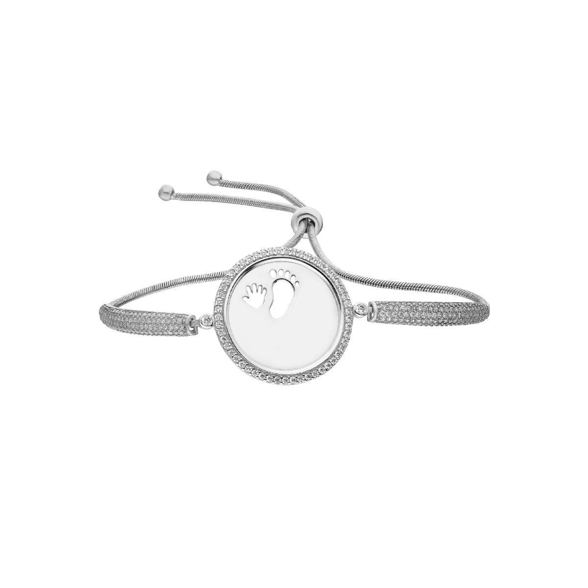 Kardelen Zirkonia Gravurarmband Baby Hand&Fuß - 925 SILBER Bis zu 60% Rabatt