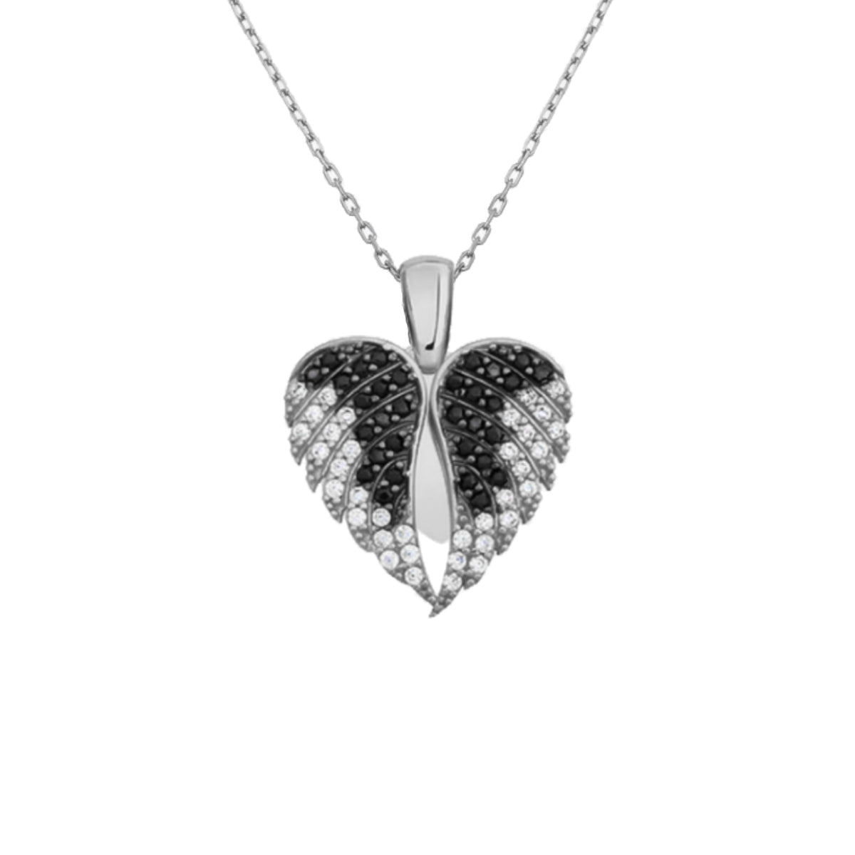 Kardelen Herz & Flügel Gravurkette - 925 SILBER Nur für heute