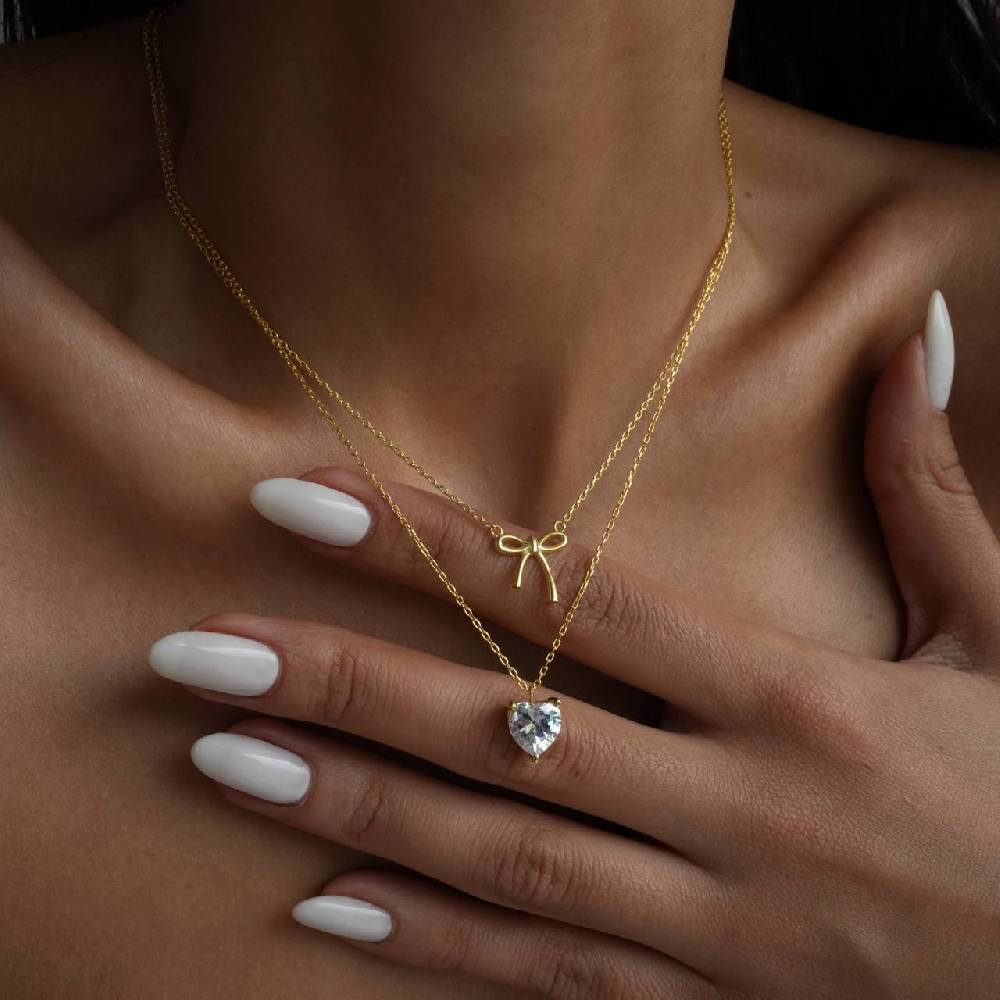 Kardelen FELICITY LOVE NECKLACE - 925 SILBER Riesige Rabatte