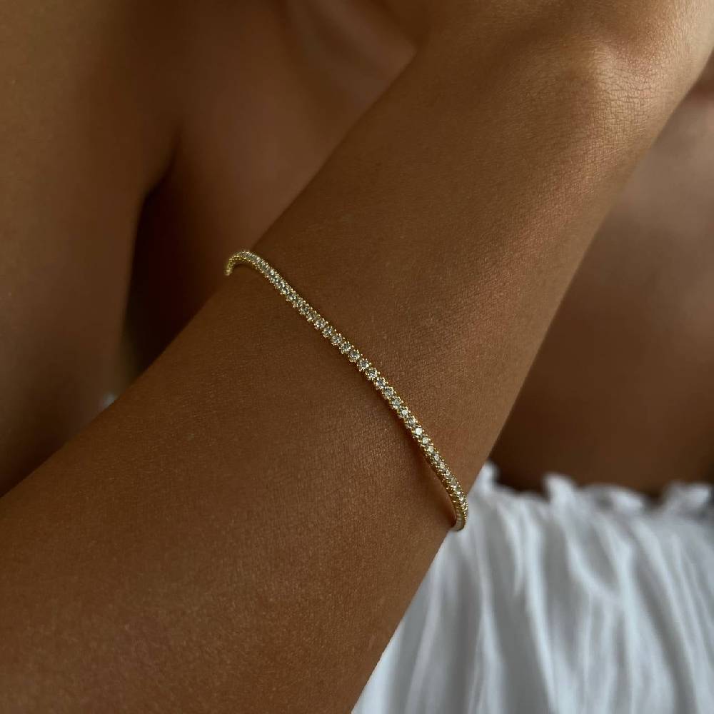 Kardelen Iced-Out Armband - 925 SILBER Schlussverkauf