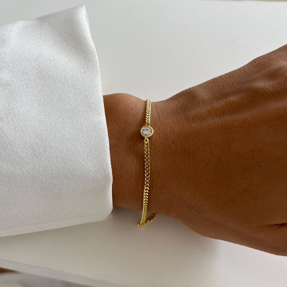 Kardelen Solitaire Armkette - 925 SILBER Kostenloser Versand