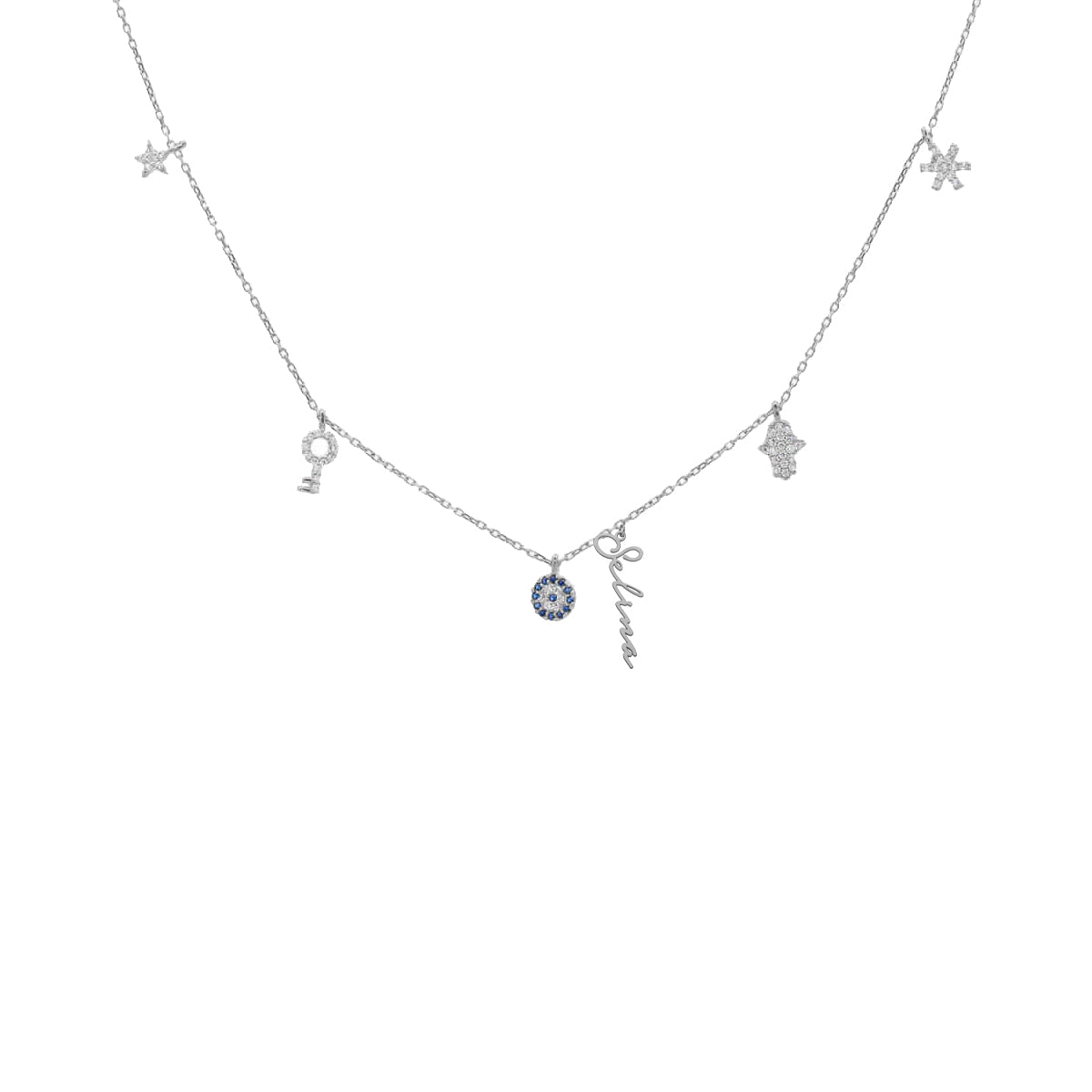 Kardelen Charm Signatur Halskette - 925 SILBER Begrenztes Angebot