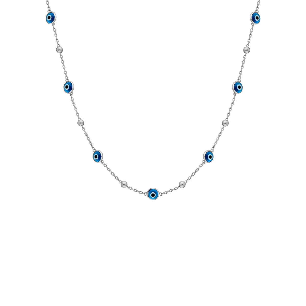 Kardelen Minimal Multi Nazar Halskette - 925 SILBER Weihnachtsangebot