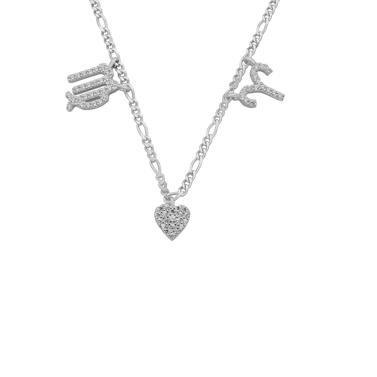 Kardelen Sternzeichen Partner Kette mit Herz - 925 SILBER Begrenzte Freigabe