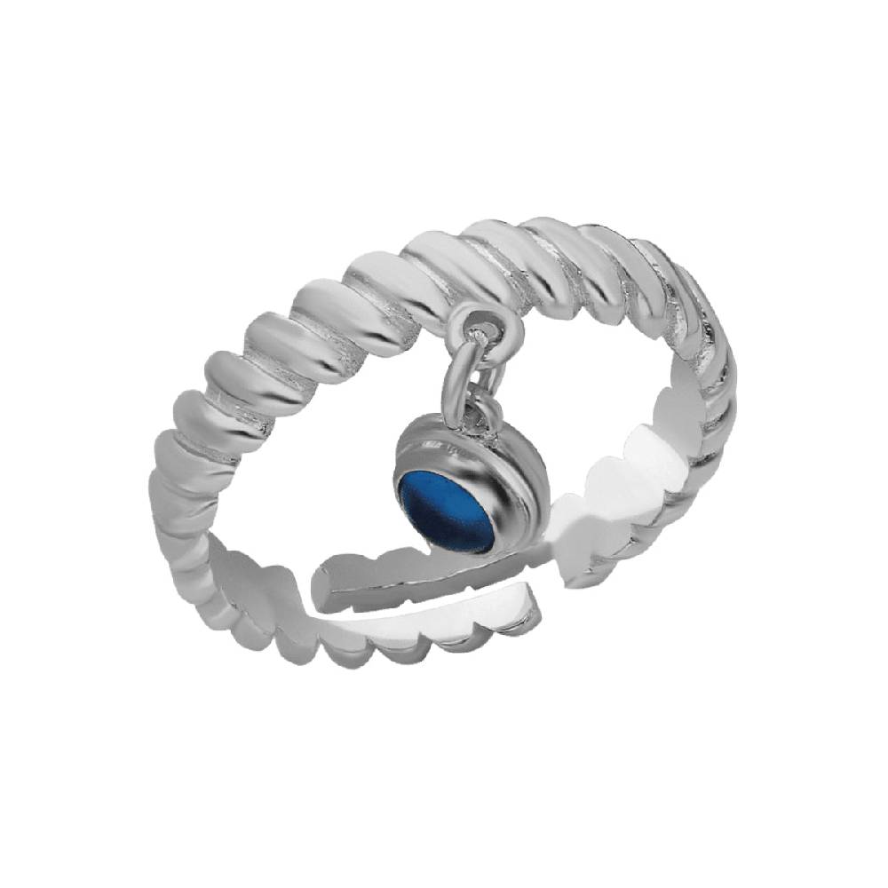 Kardelen Burma Nazar Ring - 925 SILBER Sonderangebot der Fabrik