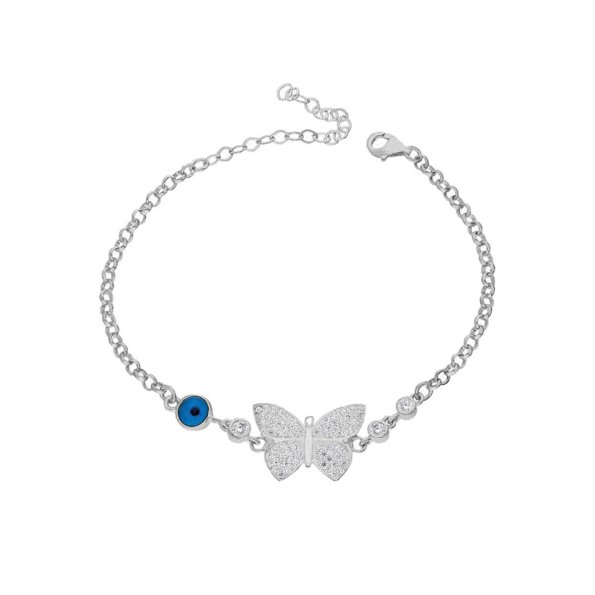 Kardelen Butterfly Nazar Armkette - 925 SILBER Discount Store für neue Produkte