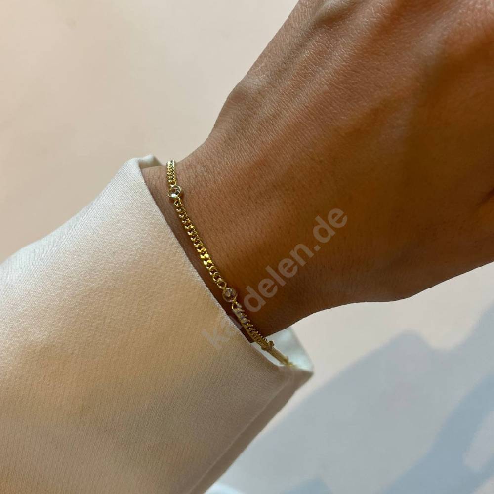 Kardelen 5 STEIN ARMKETTE - 925 SILBER Super Rabatt