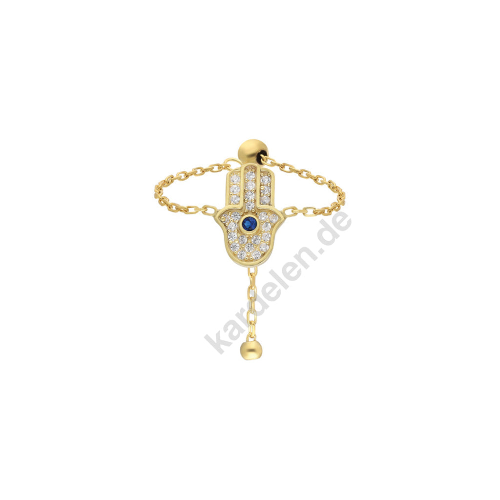 Kardelen CHAIN RING FATIMAS HAND - 925 SILBER Flash Sale