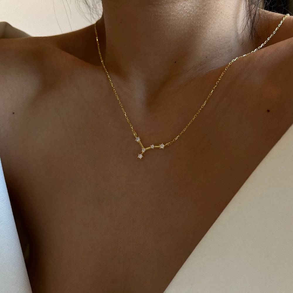 Kardelen STERNZEICHEN HALSKETTE - 925 SILBER Osterangebot