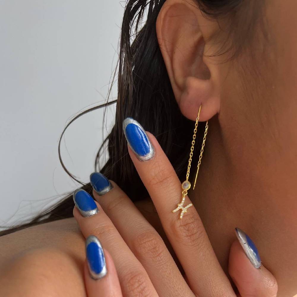 Kardelen STERNZEICHEN HÄNGEND OHRRINGE - 925 SILBER Online Outlet