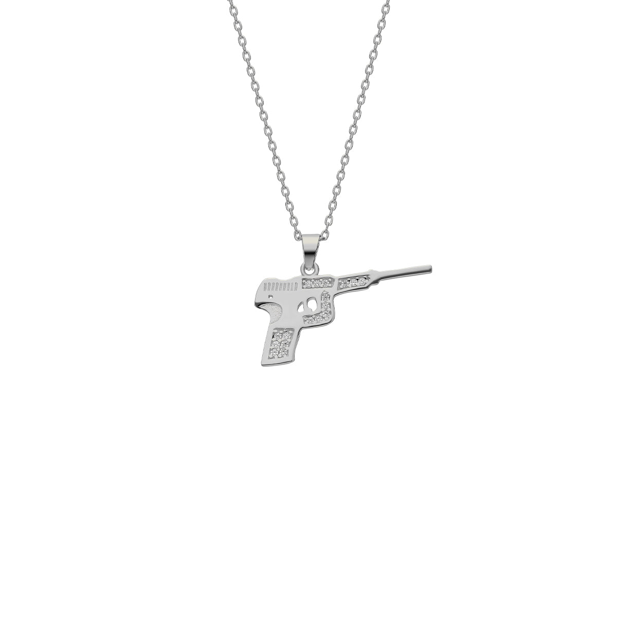 Kardelen Pistole Kette mit Zirkonia - 925 SILBER Bis zu 65% Rabatt