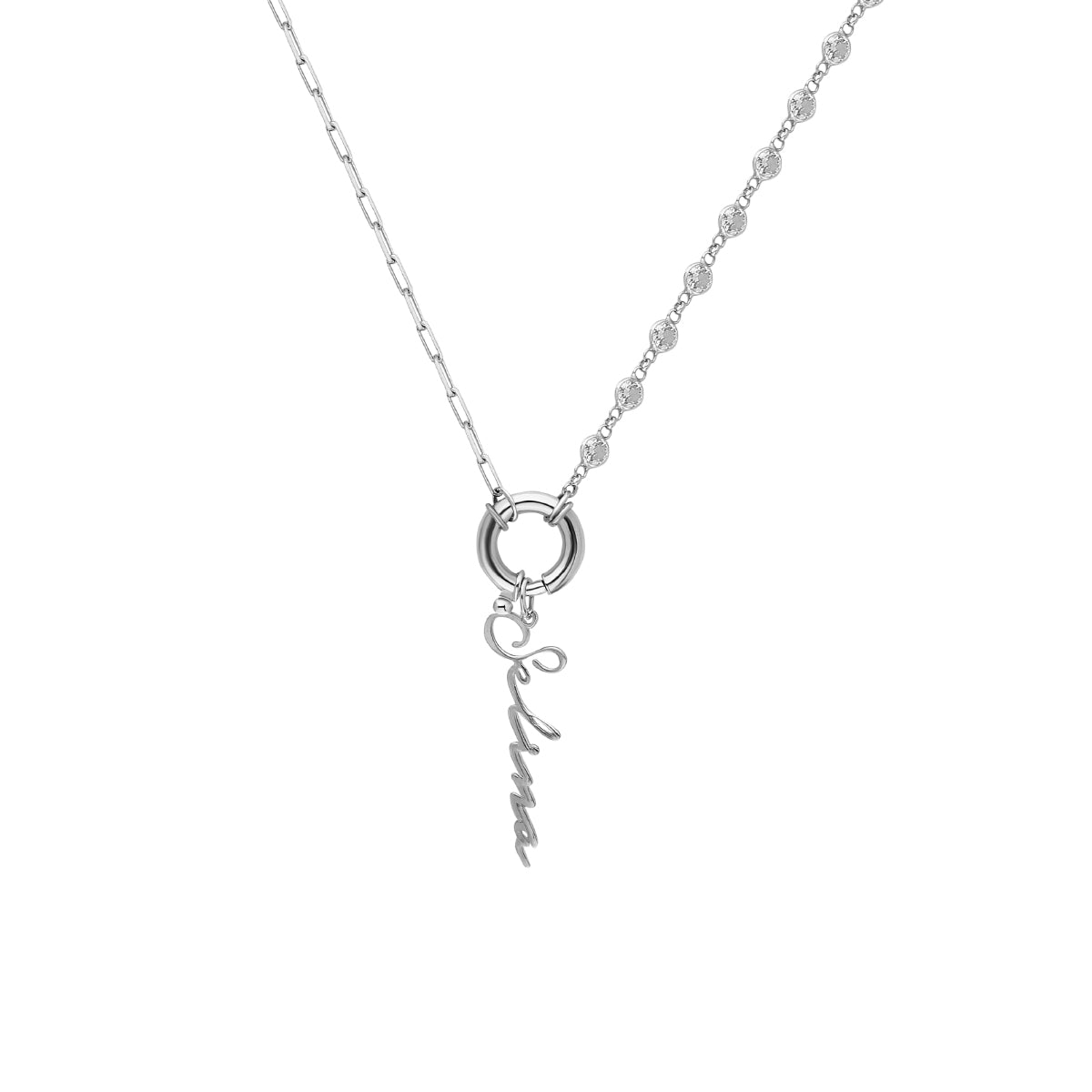 Kardelen Chain Design Diamond Halskette Basic Signatur - 925 SILBER Super Rabatt