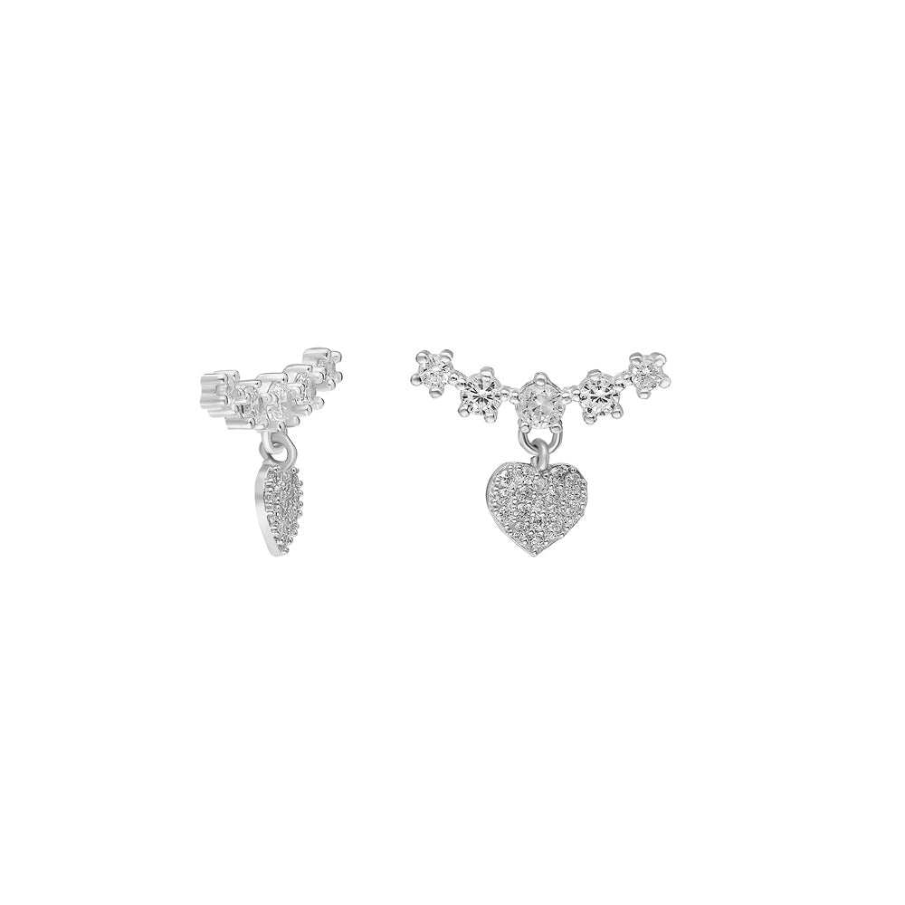 Kardelen ESTEE MIT HERZ OHRRING - 925 SILBER Outlet