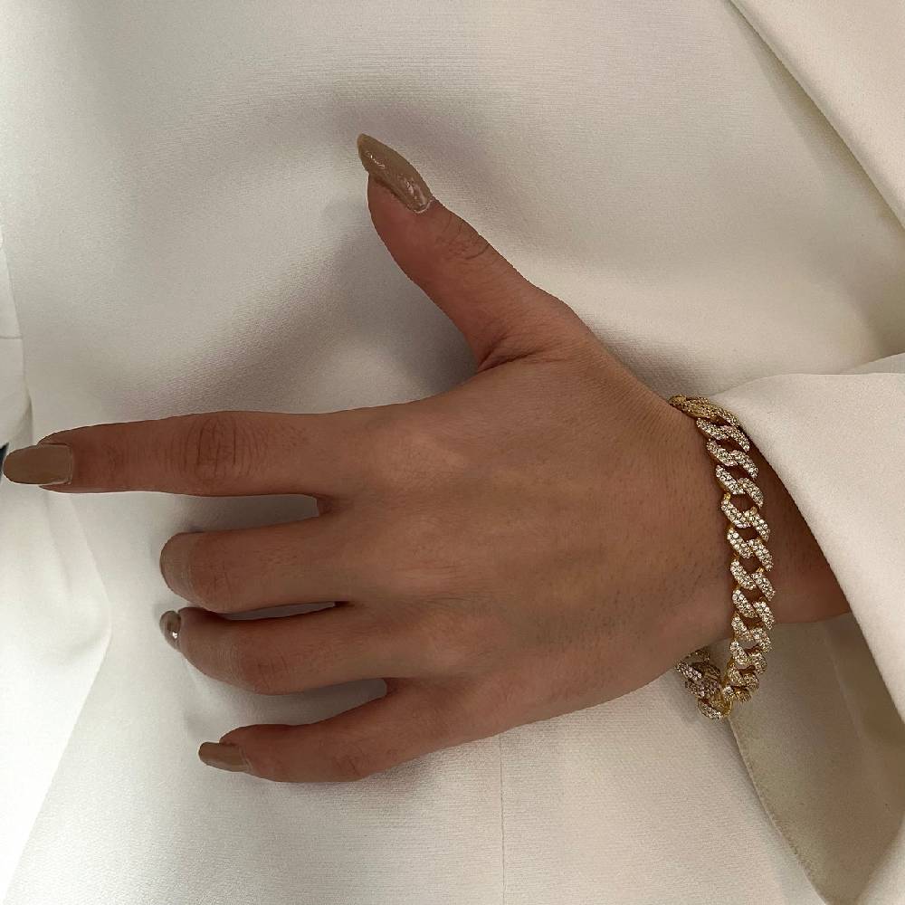 Kardelen Gourmet Zirkonia Armkette - 925 SILBER Kostenloser Versand
