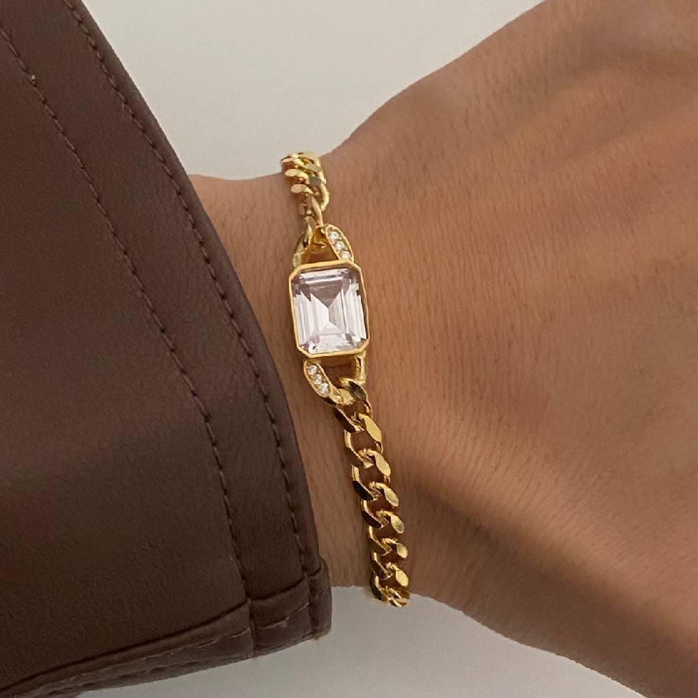 Kardelen Angela Zirkonia Armkette - 925 SILBER Limitierter Zeitrabatt