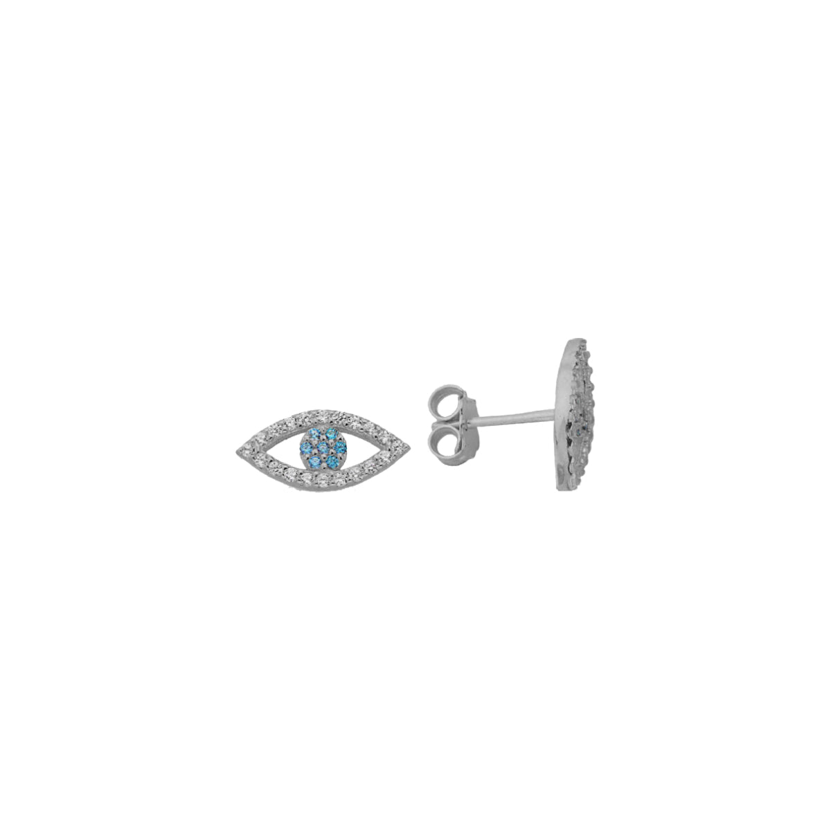 Kardelen Auge Nazar Mini Ohrring - 925 SILBER Valentinstagsangebot
