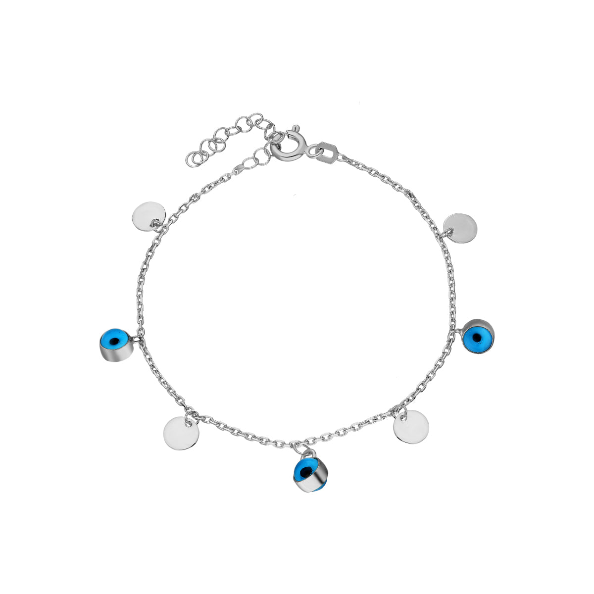 Kardelen Nazar Plättchen Armkette - 925 SILBER Jubiläumsangebot