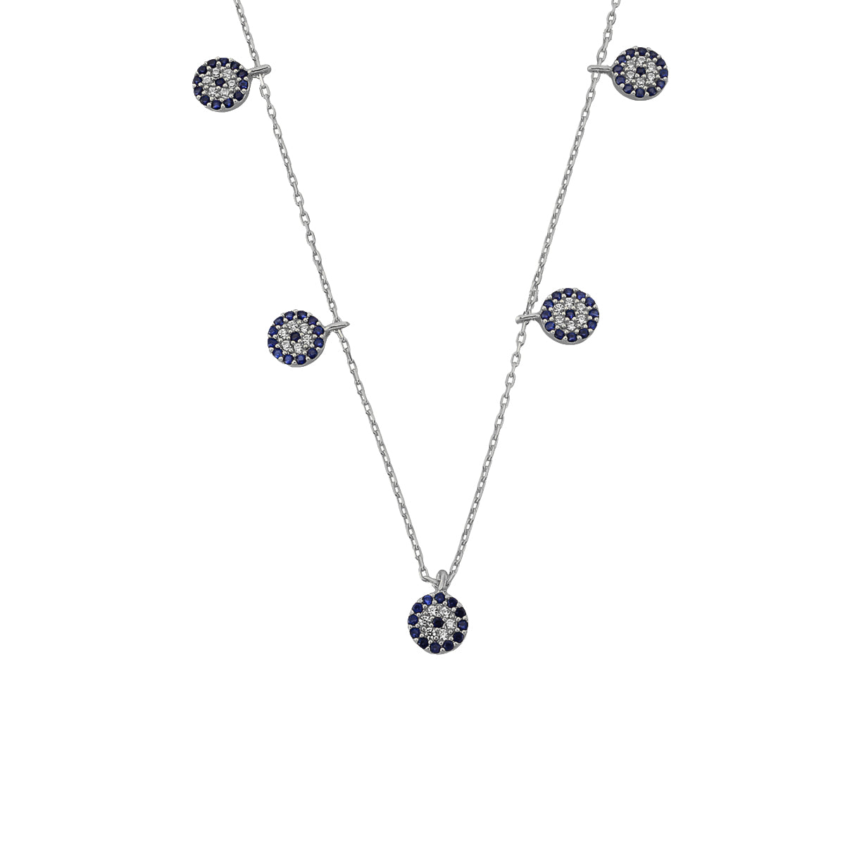Kardelen Nazar Chocker 5er Kette - 925 SILBER Lagerräumung