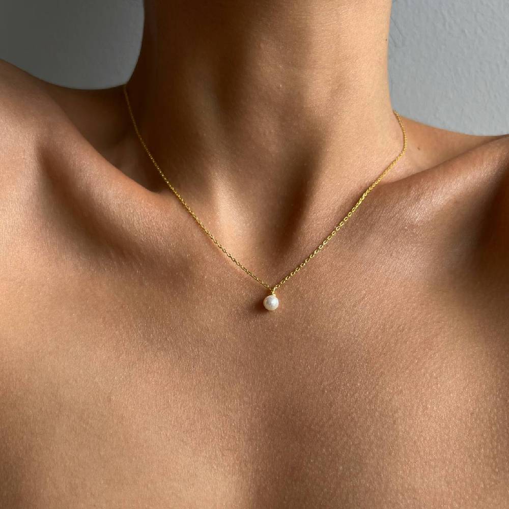 Kardelen Mini Pearl Halskette - 925 SILBER zollfrei