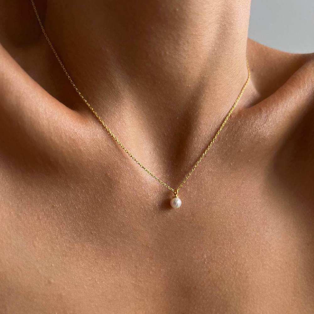 Kardelen Mini Pearl Halskette - 925 SILBER zollfrei