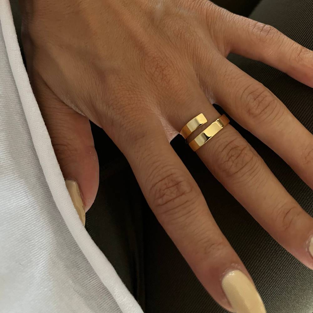 Kardelen 2er Namens Ring - 925 SILBER Online