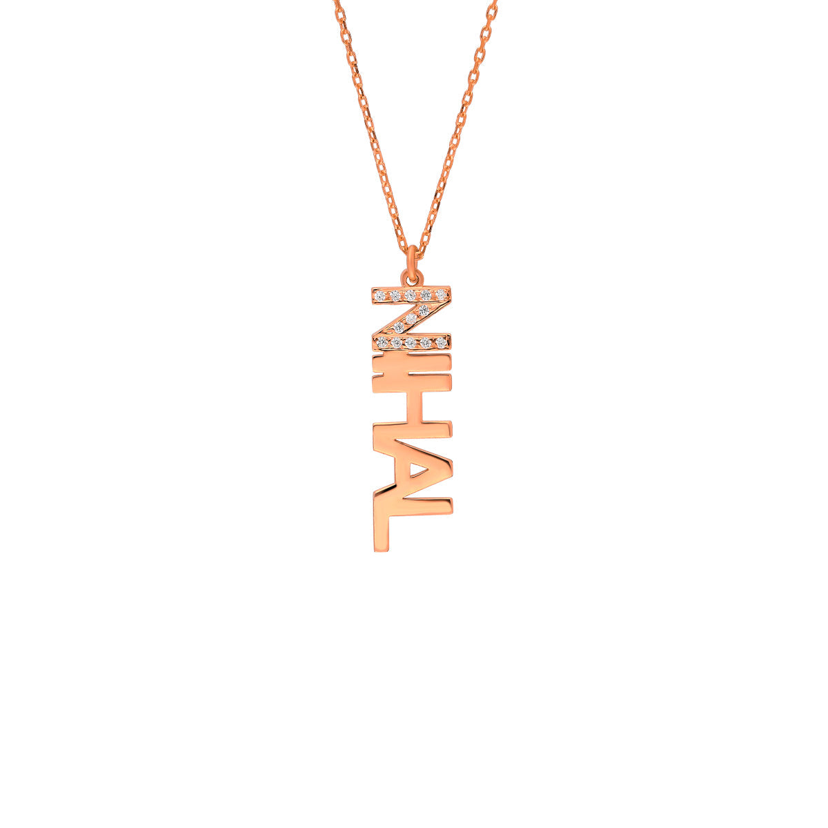 Kardelen Senkrechte Namenskette - 925 SILBER Fabrik Onlineshop
