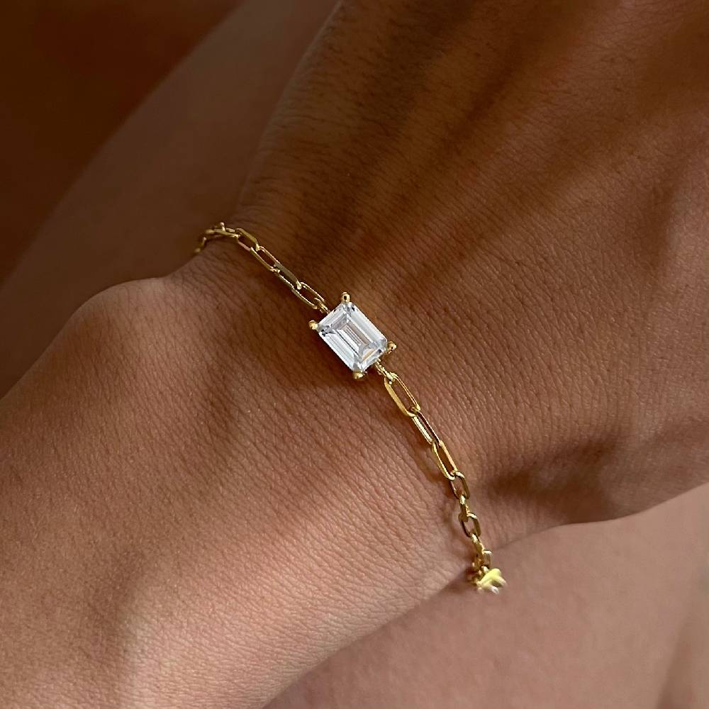 Kardelen Baguette Armkette II - 925 SILBER Bestseller