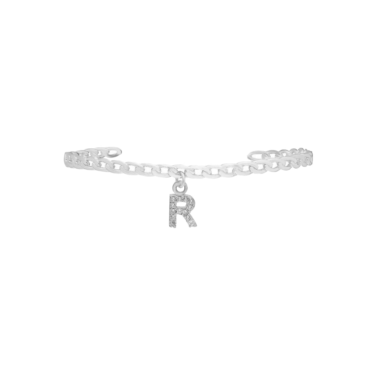 Kardelen Initial Zirkonia Buchstaben Armreif - 925 SILBER Begrenzte Freigabe