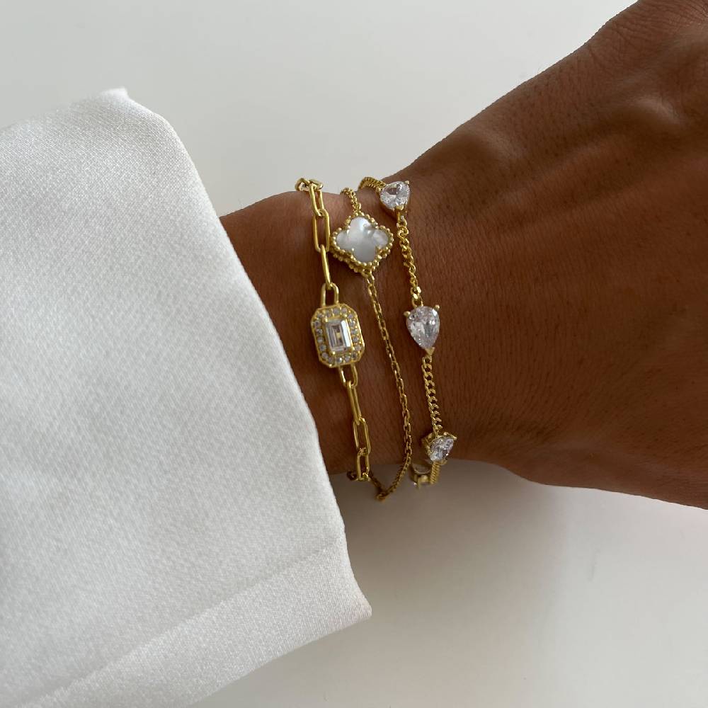 Kardelen Baguette Armkette - 925 SILBER Letzte 2 Tage