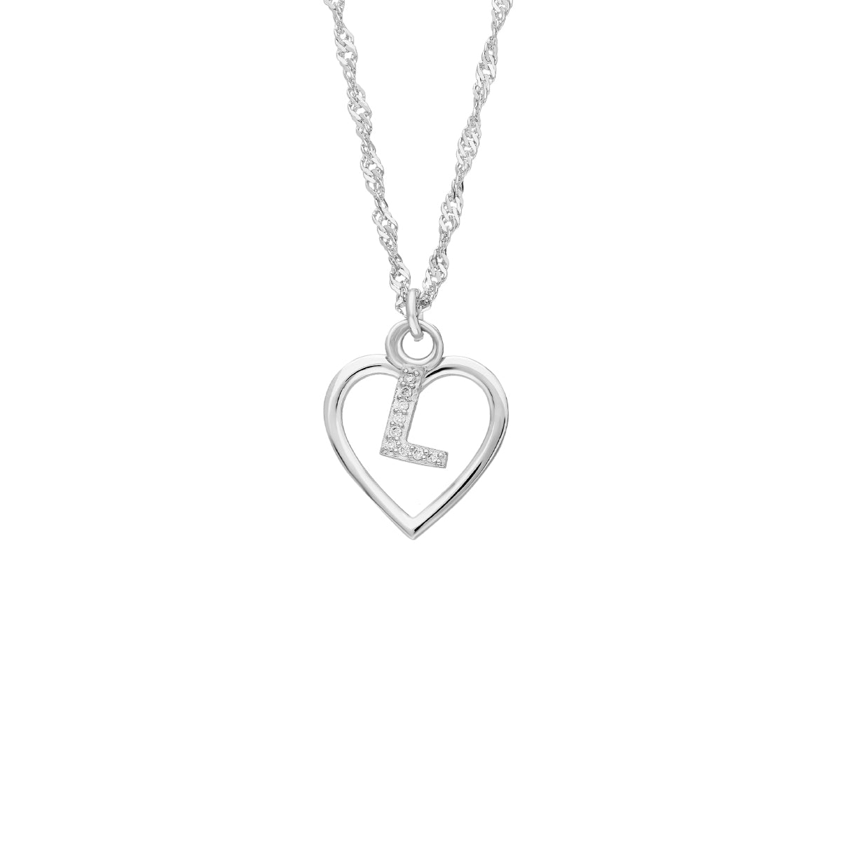 Kardelen Herz Zirkonia Buchstaben Kette - 925 SILBER Bis zu 50% Rabatt