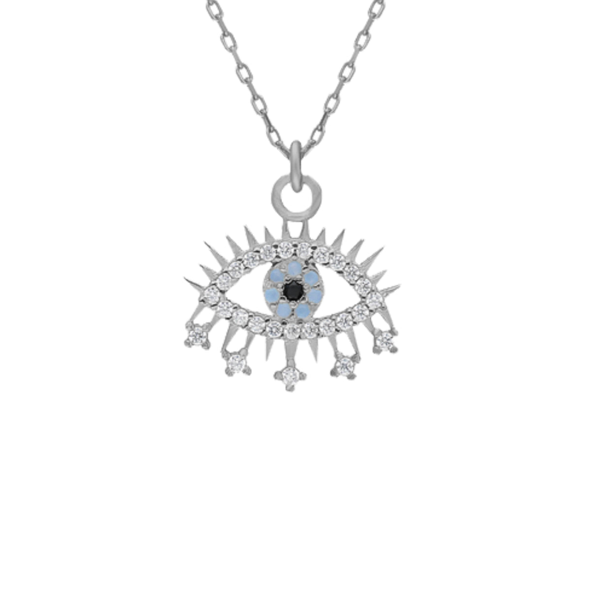 Kardelen Eye Effect Kette - 925 SILBER Riesige Rabatte