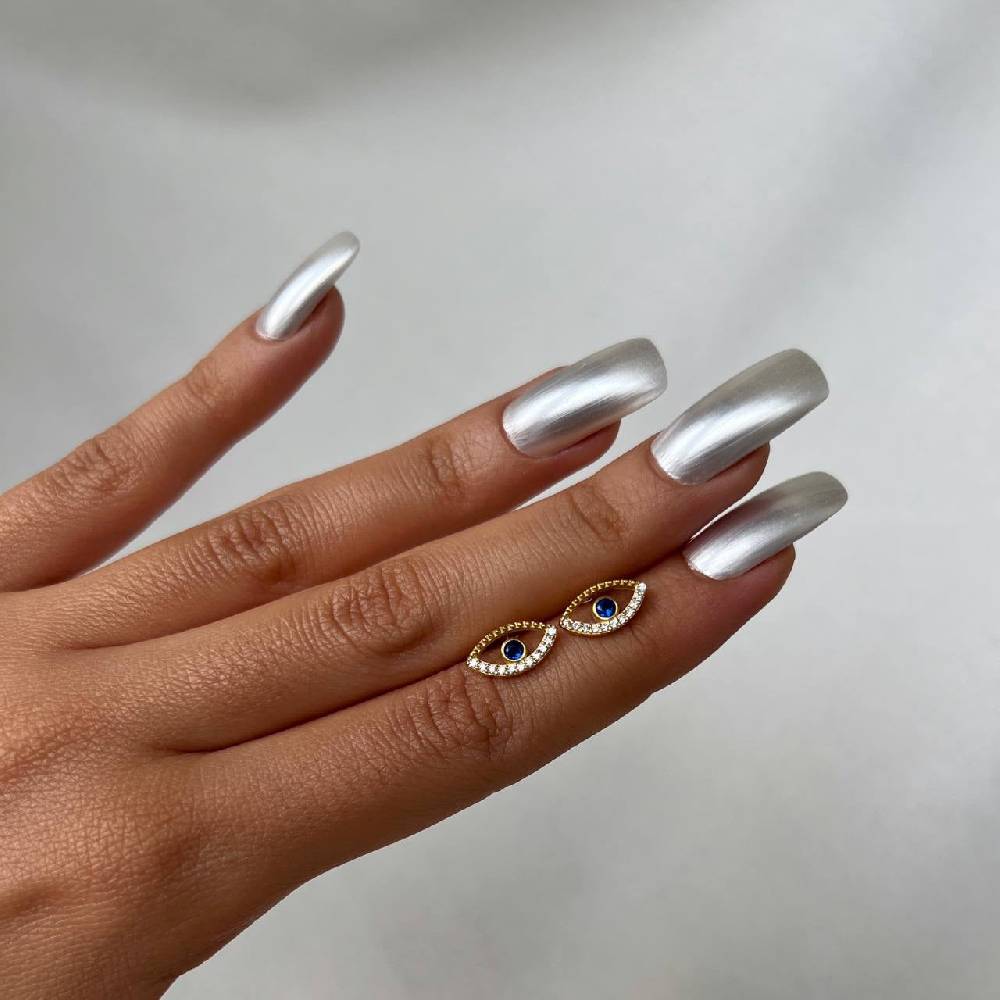 Kardelen Blue Eye stecker Ohrring - 925 SILBER 50% Rabatt für begrenzte Zeit