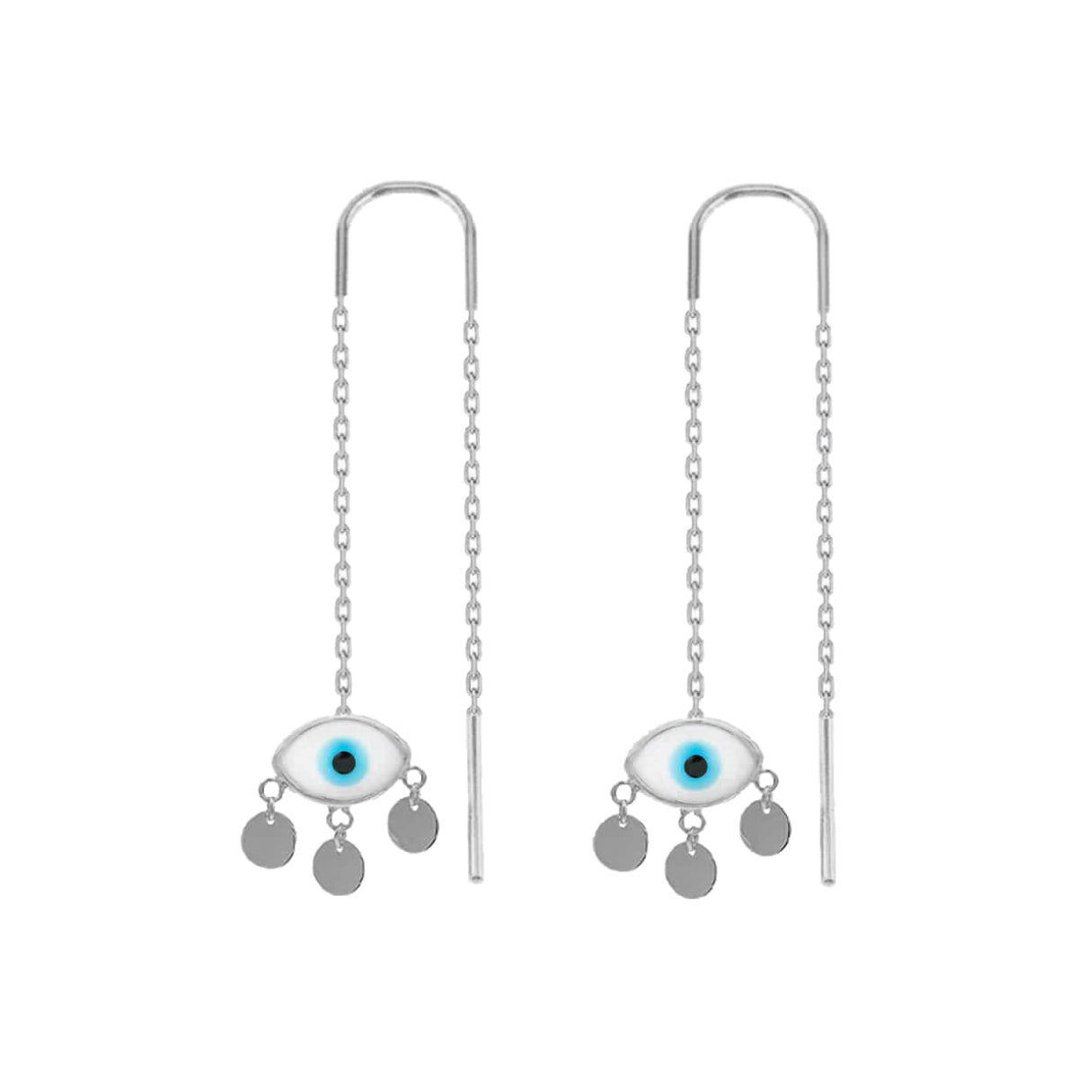 Kardelen Firuze White Eye Ohrring - 925 SILBER Angebote