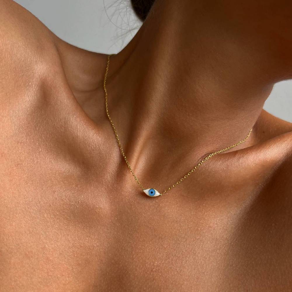 Kardelen COLORFULL MINI EYE NECKLACE - 925 SILBER Hotsell