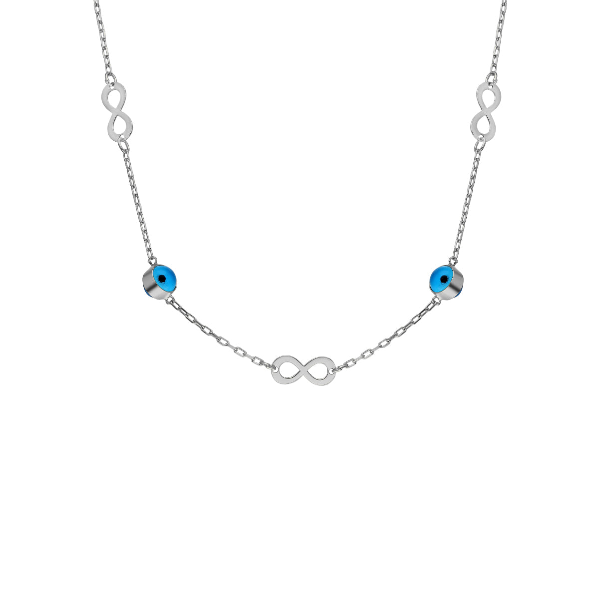 Kardelen Infinity Nazar Halskette II - 925 SILBER im Angebot