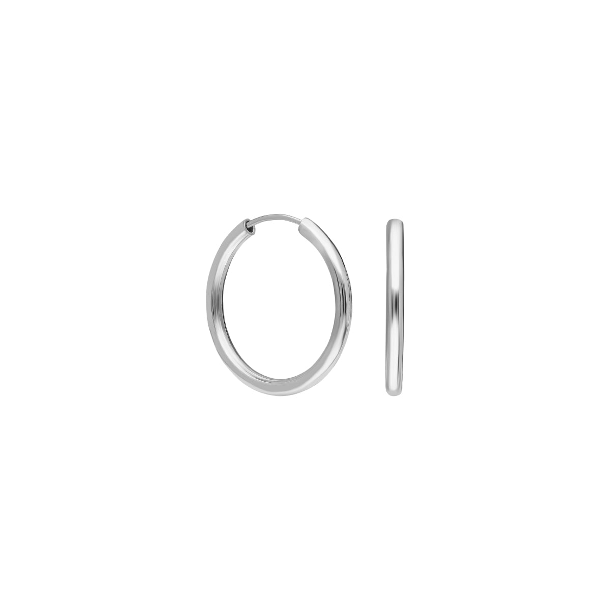 Kardelen 10mm Plain Hoop Earrings Vierteljährliche Förderung