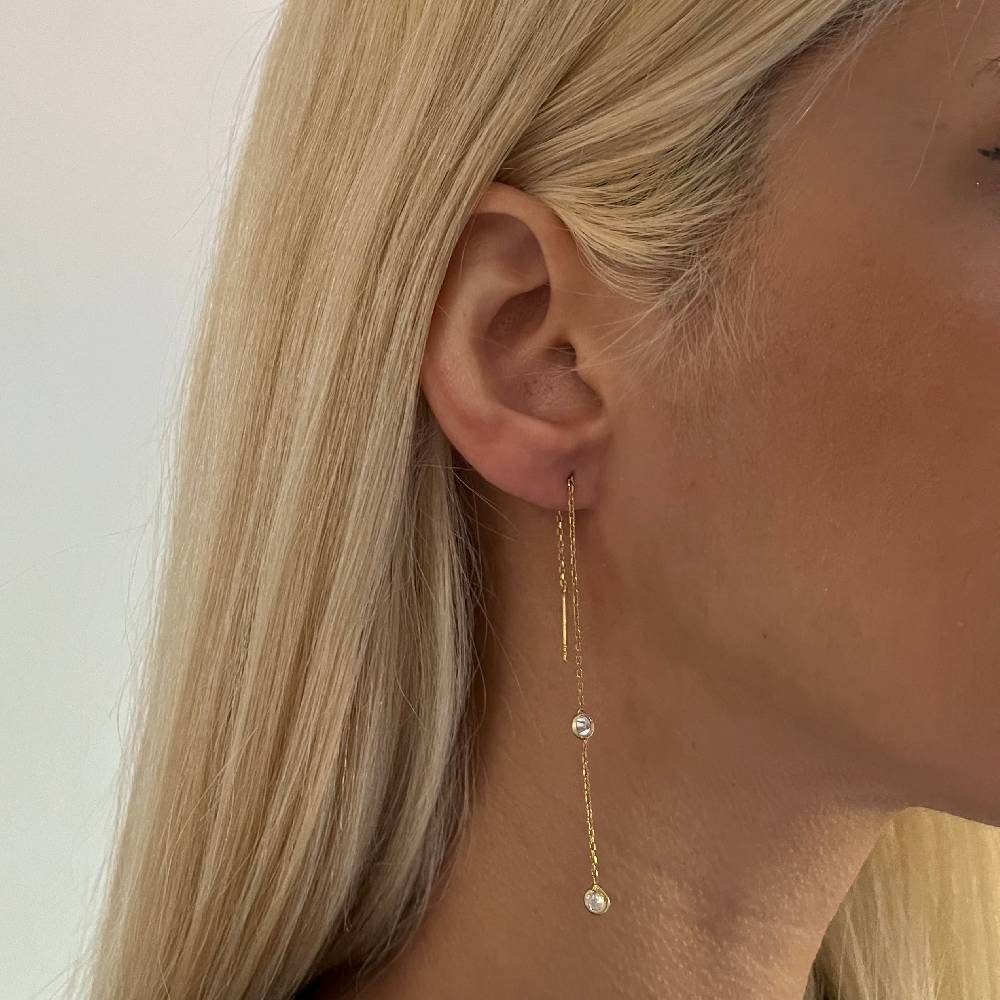 Kardelen Lindsay Earring - 925 SILBER 50% Rabatt mit kostenlosem Versand
