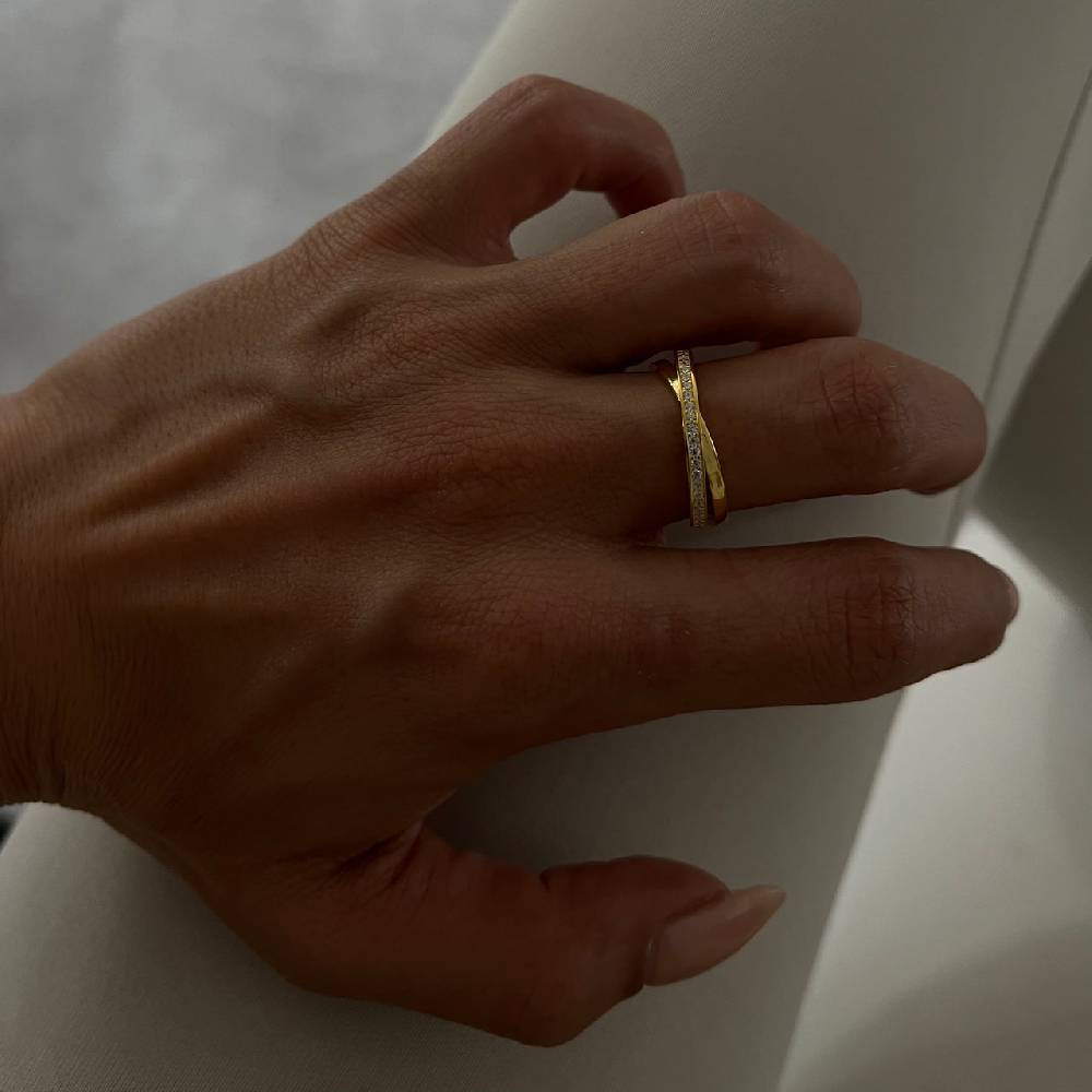 Kardelen Circle Zirkonia Ring - 925 SILBER Fabrikladen