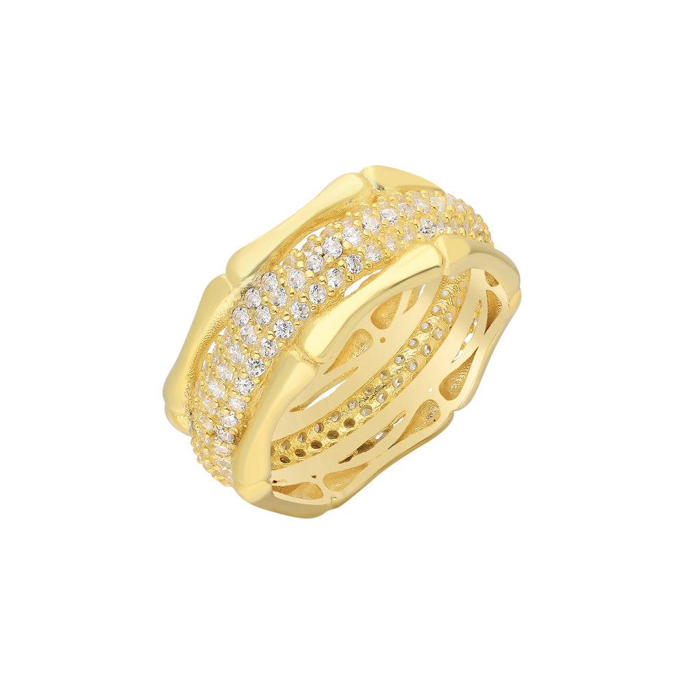 Kardelen Knochig Zirkonia Ring - 925 SILBER Black Friday Preise