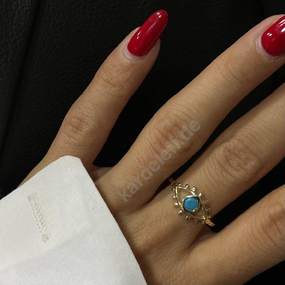 Kardelen 14K GOLD LEE AUGENRING Verkauf