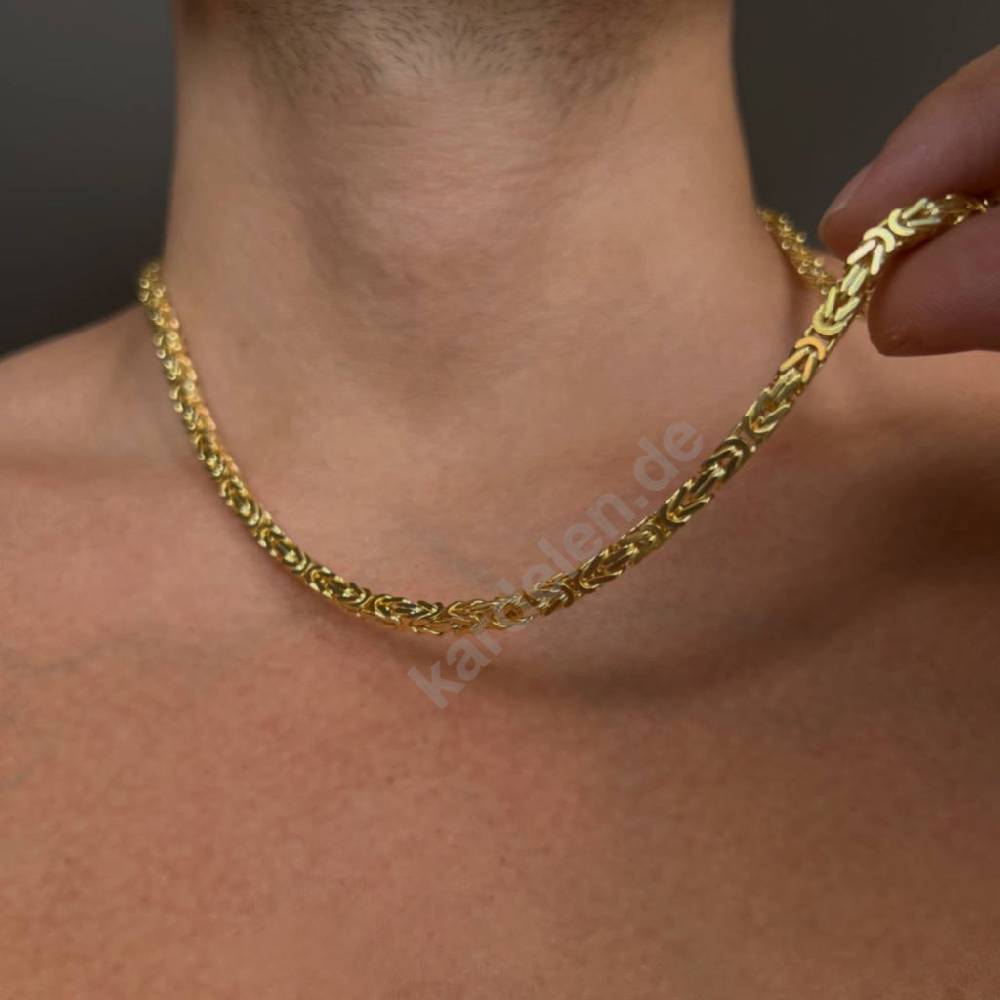 Kardelen 14K GOLD KÖNIGSKETTE Meist gekauft