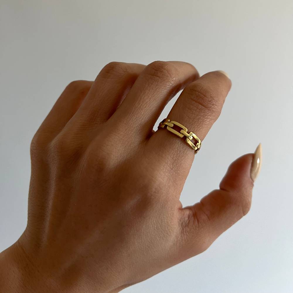 Kardelen Chain In Ring - 925 SILBER Muttertagsangebot