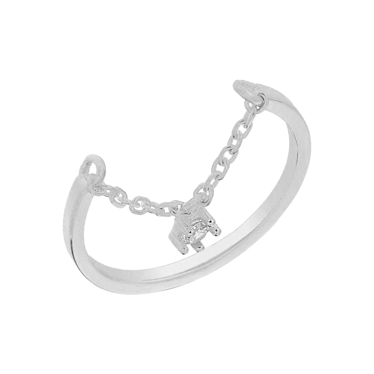 Kardelen Chain Zirkonia Ring - 925 SILBER Vatertagsangebot