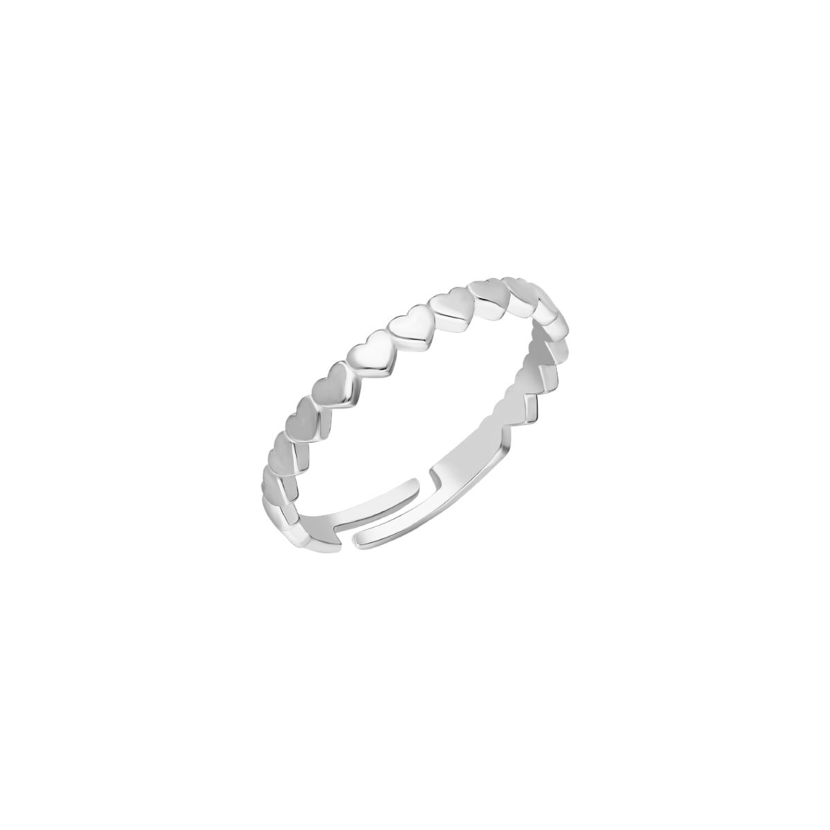 Kardelen Herz Line Ring - 925 SILBER Jubiläumsangebot